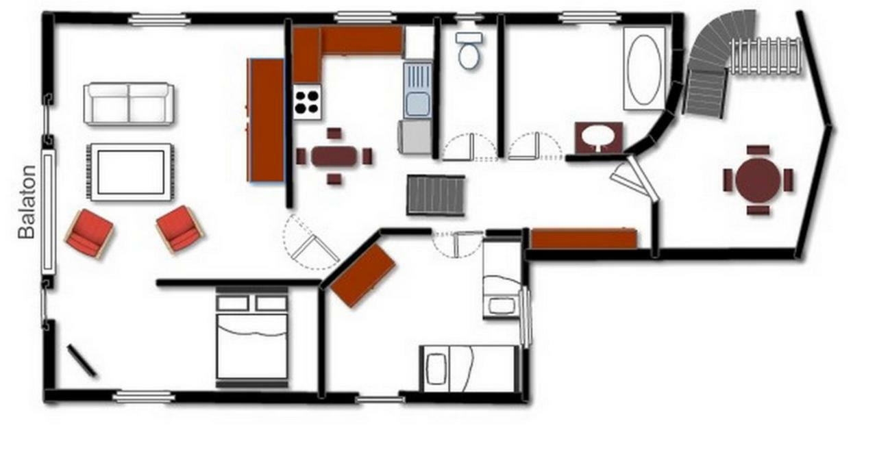 Lakeview Residence Balaton 巴拉顿扎佐 外观 照片